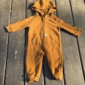 Carhartt Kids Tan Hooded Footie